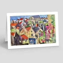 Robin Hood’s Bay Village Greetings Card.