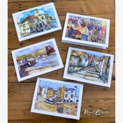 Robin Hood's Bay & Staithes, Pack of 5 Greetings Cards