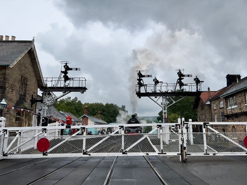 Grosmont Station Crossing. Grosmont Station Crossing.