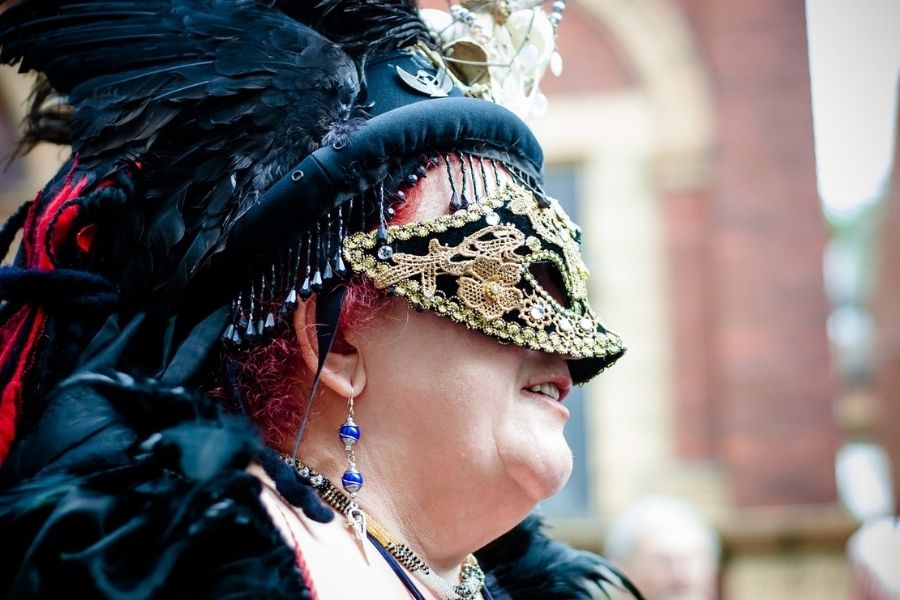 Whitby Goth weekend outfit.