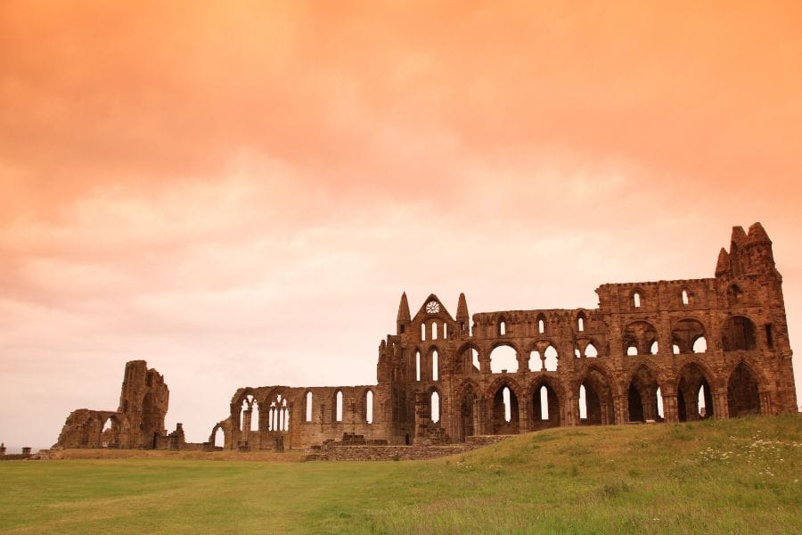 Whitby Abbey Sunset.