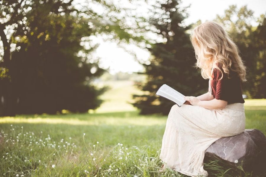 Woman reading. Woman reading.