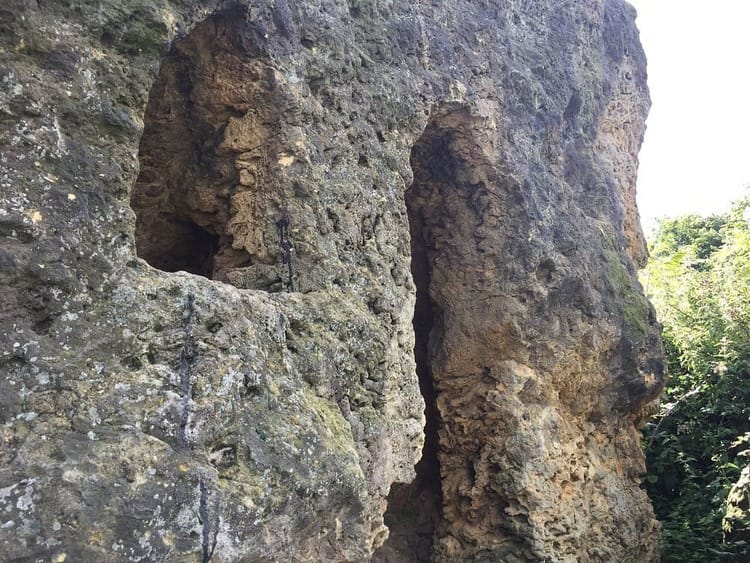 A close up of Hairy Bob's Cave