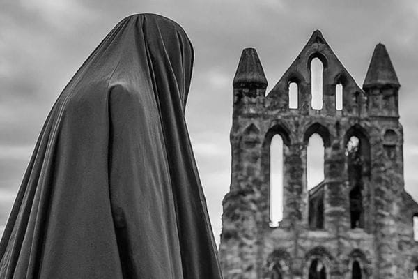 The grey lady of Whitby Abbey