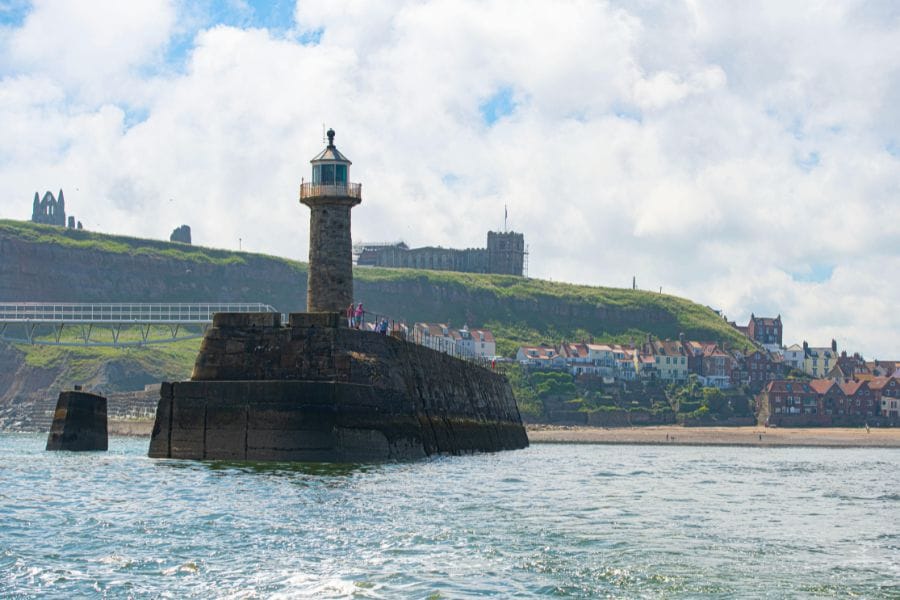 Whitby view from the sea as Vikings invade. Whitby view from the sea as Vikings invade.