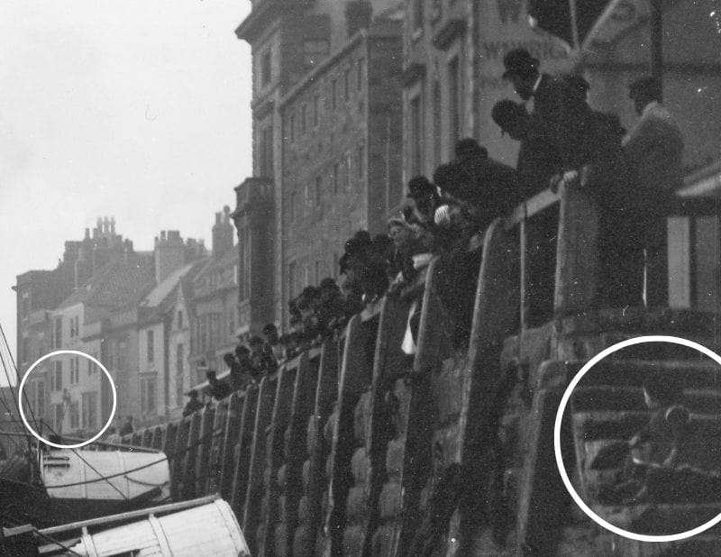 crowd at whitby harbour (1)