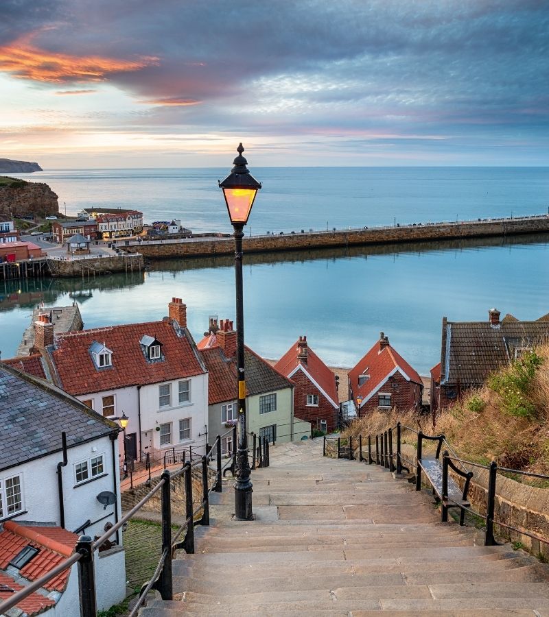 Whitby's 199 steps. Whitby's 199 steps.