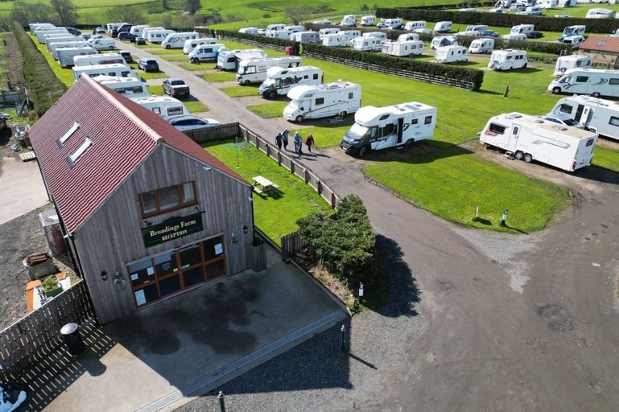 Broadings Farm Caravan Park in Whitby offers seasonal touring pitches.