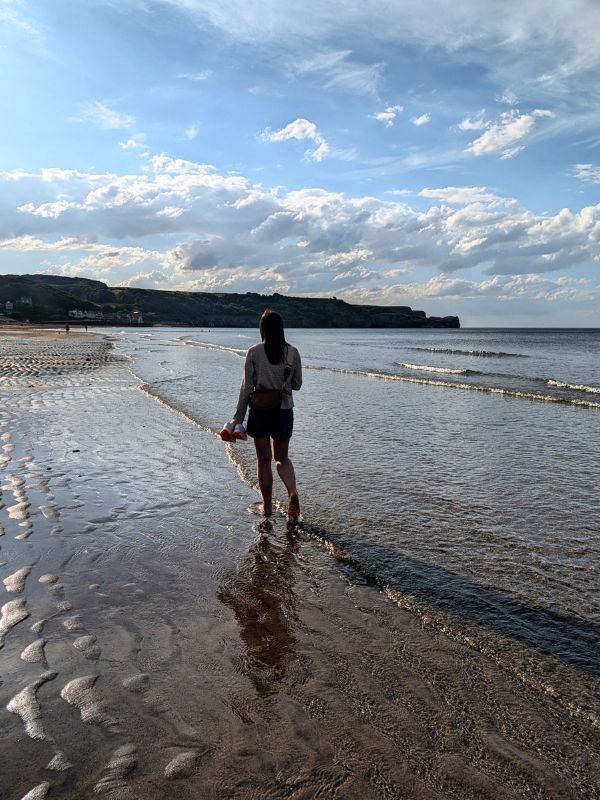 Sandsend to Whitby walk via the beach. Sandsend to Whitby walk via the beach.